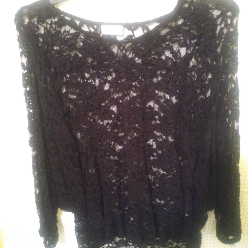 K Jordan, Women's Blouse, Black, size L